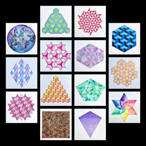 14 Hexagon Tiles
